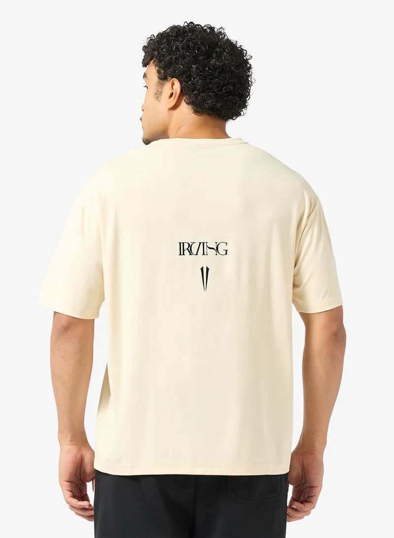 انتا تي شيرت كرة سلة فضفاض بأكمام قصيرة للجنسين